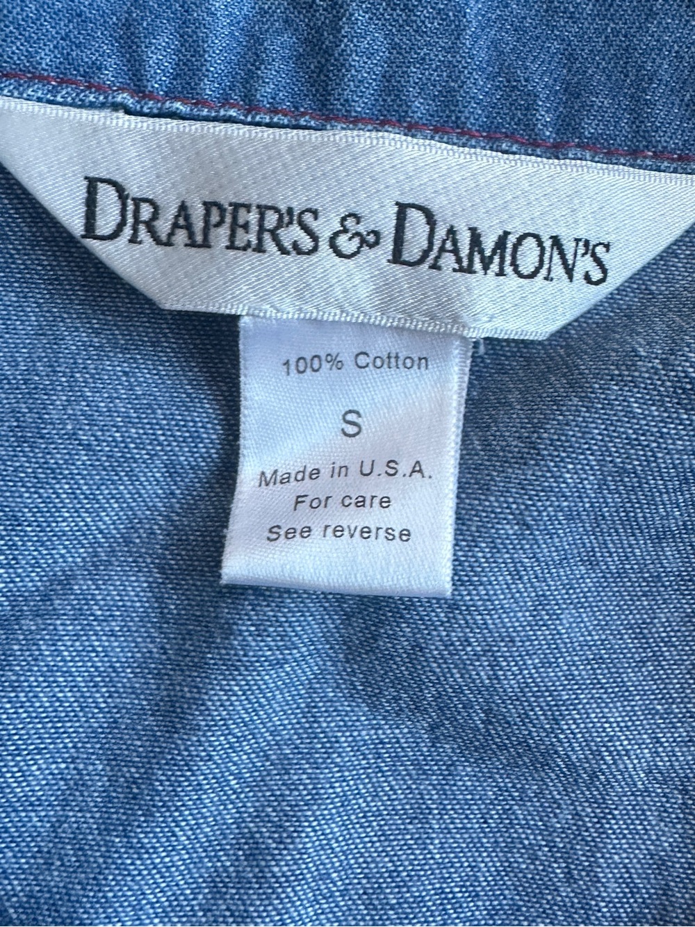 Drapers & Damons Blue Embroidered Star Denim Jacket View 4